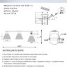 Люстра SF3391/3C-FGD-CL FABIUS