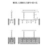 Люстра LH0044/10PO-GD-CL PAULINE