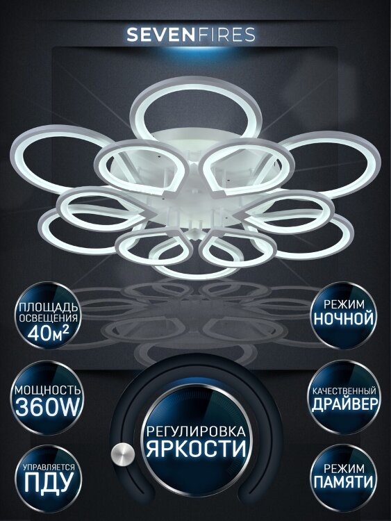 Люстра SF7099/12C-WT DZHULIN