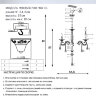 Люстра WD3537/3H-WG-CL NEREZZA